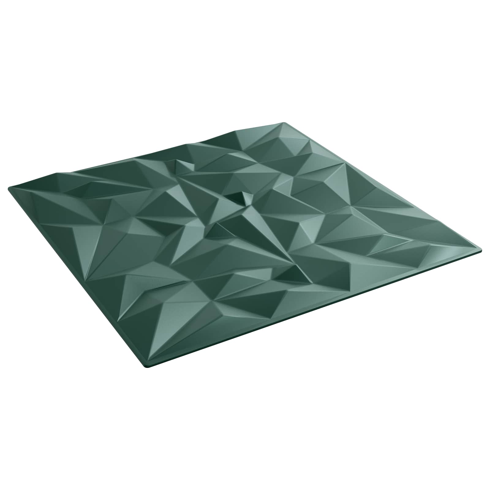 vidaXL Panele ścienne 48 pcs Zielony ametystowy 50 x 50 cm Pianka XPS