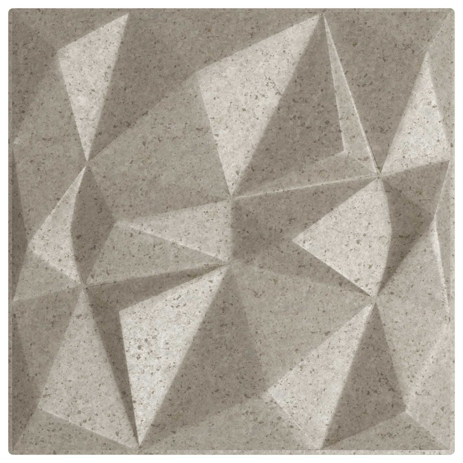 vidaXL Panele ścienne 12 pcs Beton diamentowy 50 x 50 cm Pianka XPS