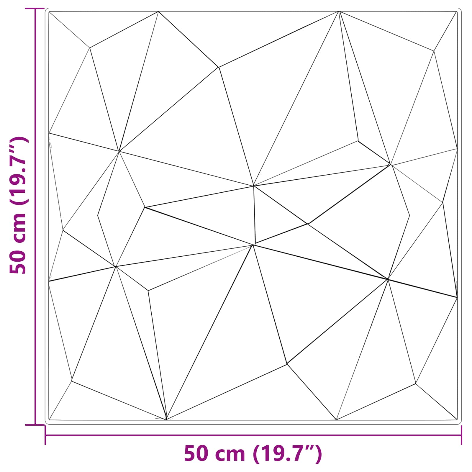 vidaXL Panele ścienne 12 pcs Zielony diamentowy 50 x 50 cm Pianka XPS