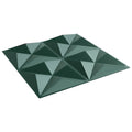 vidaXL Panele ścienne 48 pcs Zielone origami 50 x 50 cm Pianka XPS