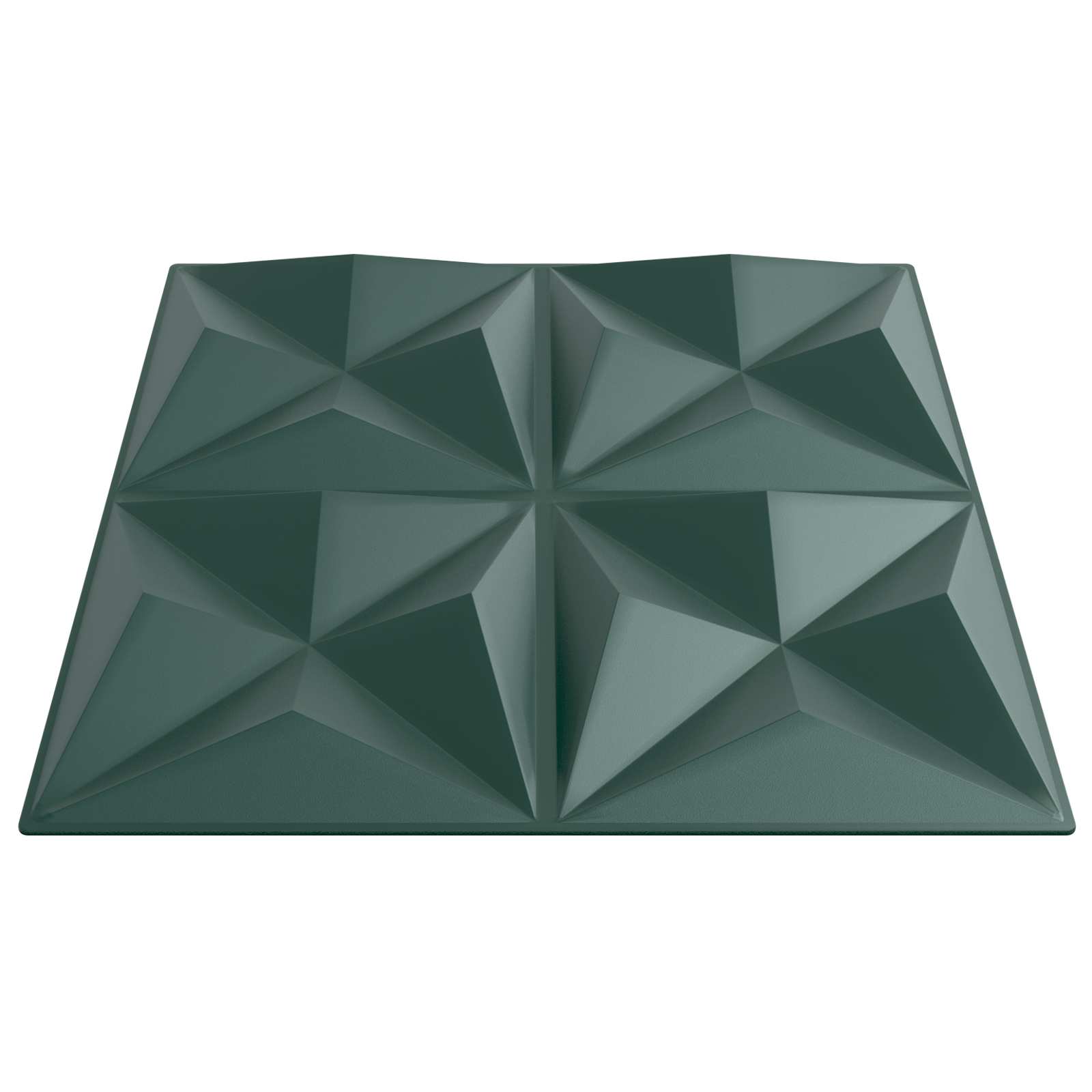 vidaXL Panele ścienne 48 pcs Zielone origami 50 x 50 cm Pianka XPS
