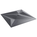 vidaXL Panele ścienne 12 pcs Szara gwiazda 50 x 50 cm Pianka XPS