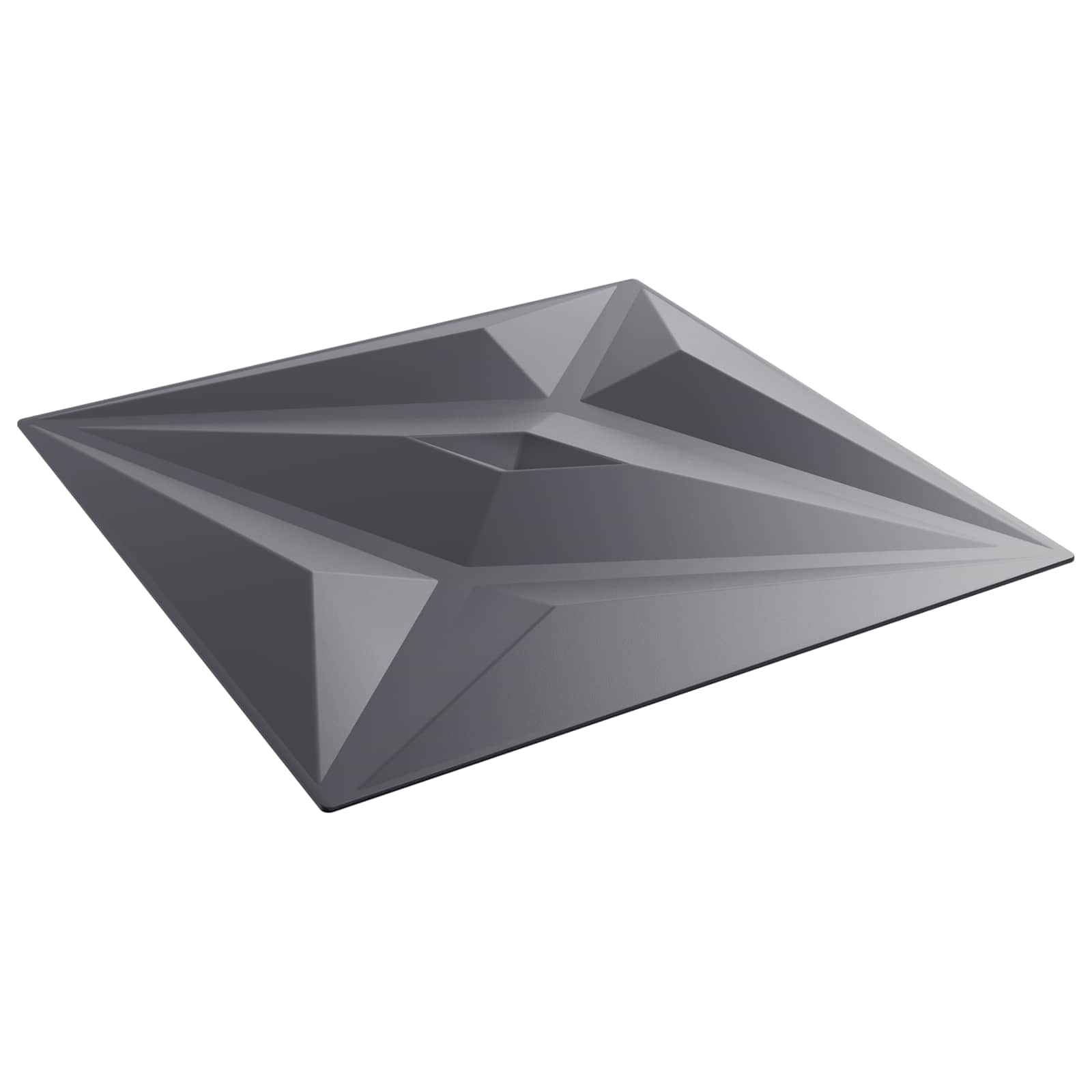 vidaXL Panele ścienne 12 pcs Szara gwiazda 50 x 50 cm Pianka XPS