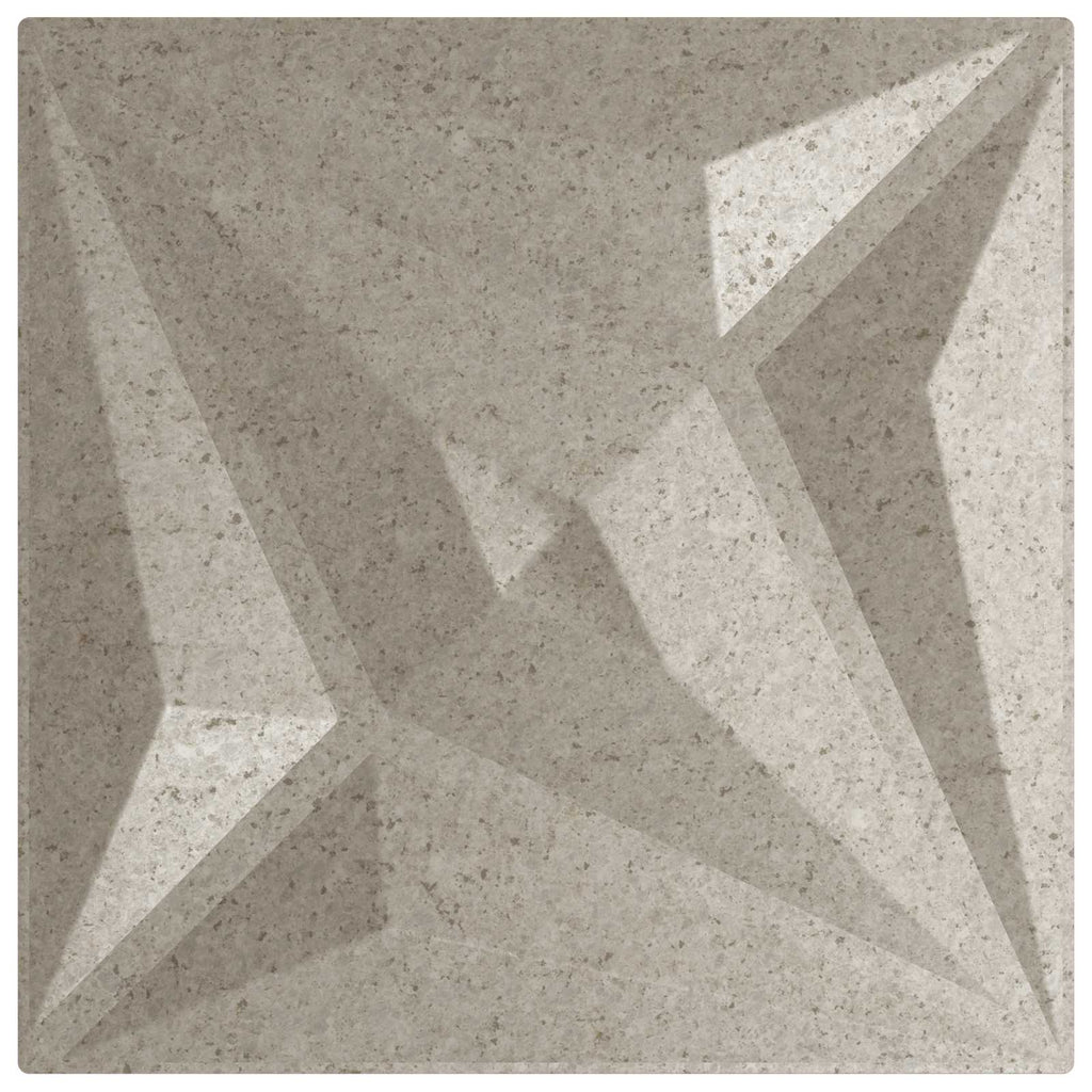 vidaXL Panele ścienne 12 pcs Beton gwiazdy 50 x 50 cm Pianka XPS
