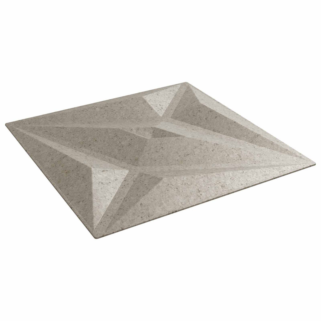 vidaXL Panele ścienne 48 pcs Beton gwiazdy 50 x 50 cm Pianka XPS