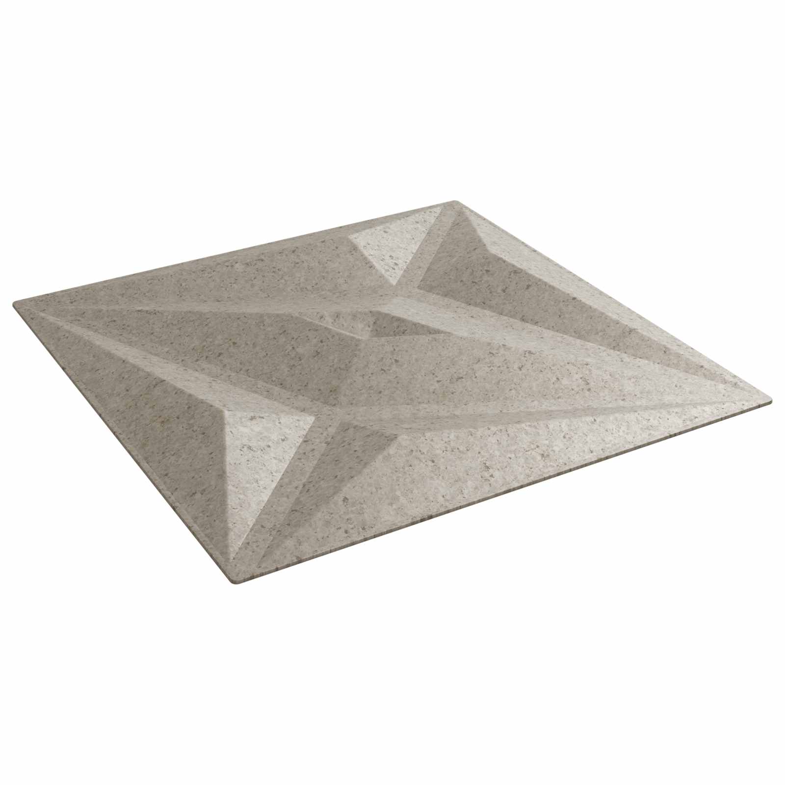 vidaXL Panele ścienne 48 pcs Beton gwiazdy 50 x 50 cm Pianka XPS