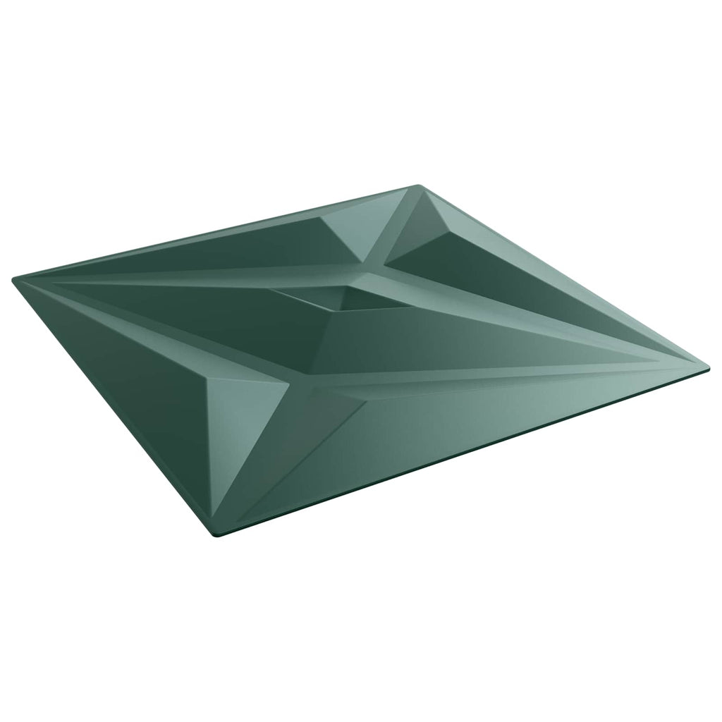 vidaXL Panele ścienne 24 pcs Zielona gwiazda 50 x 50 cm Pianka XPS