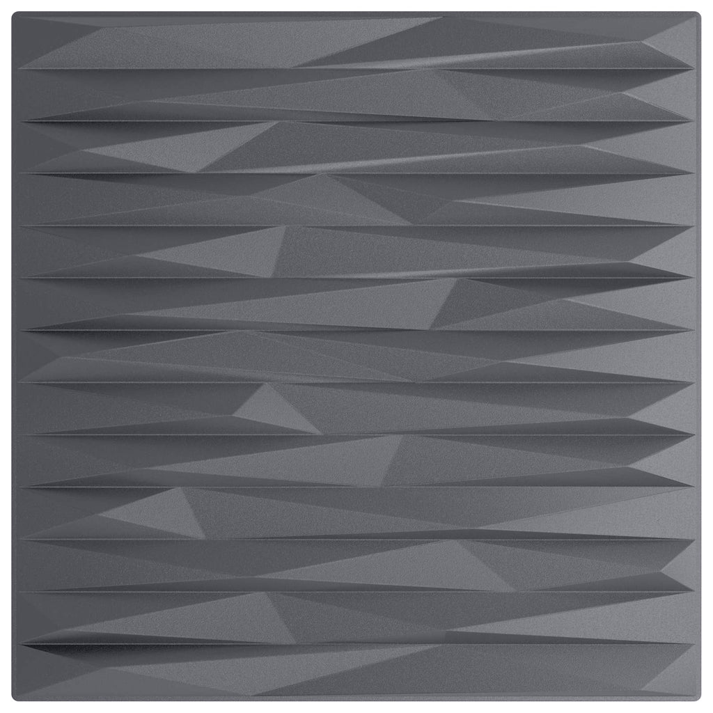 vidaXL Panele ścienne 48 pcs Szary Kamień 50 x 50 cm Pianka XPS