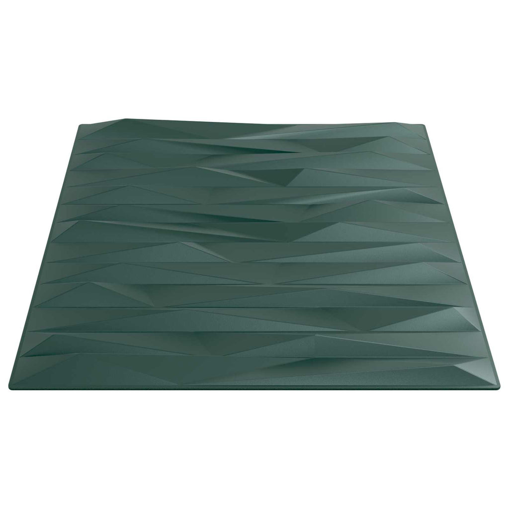 vidaXL Panele ścienne 12 pcs Zielony kamień 50 x 50 cm Pianka XPS