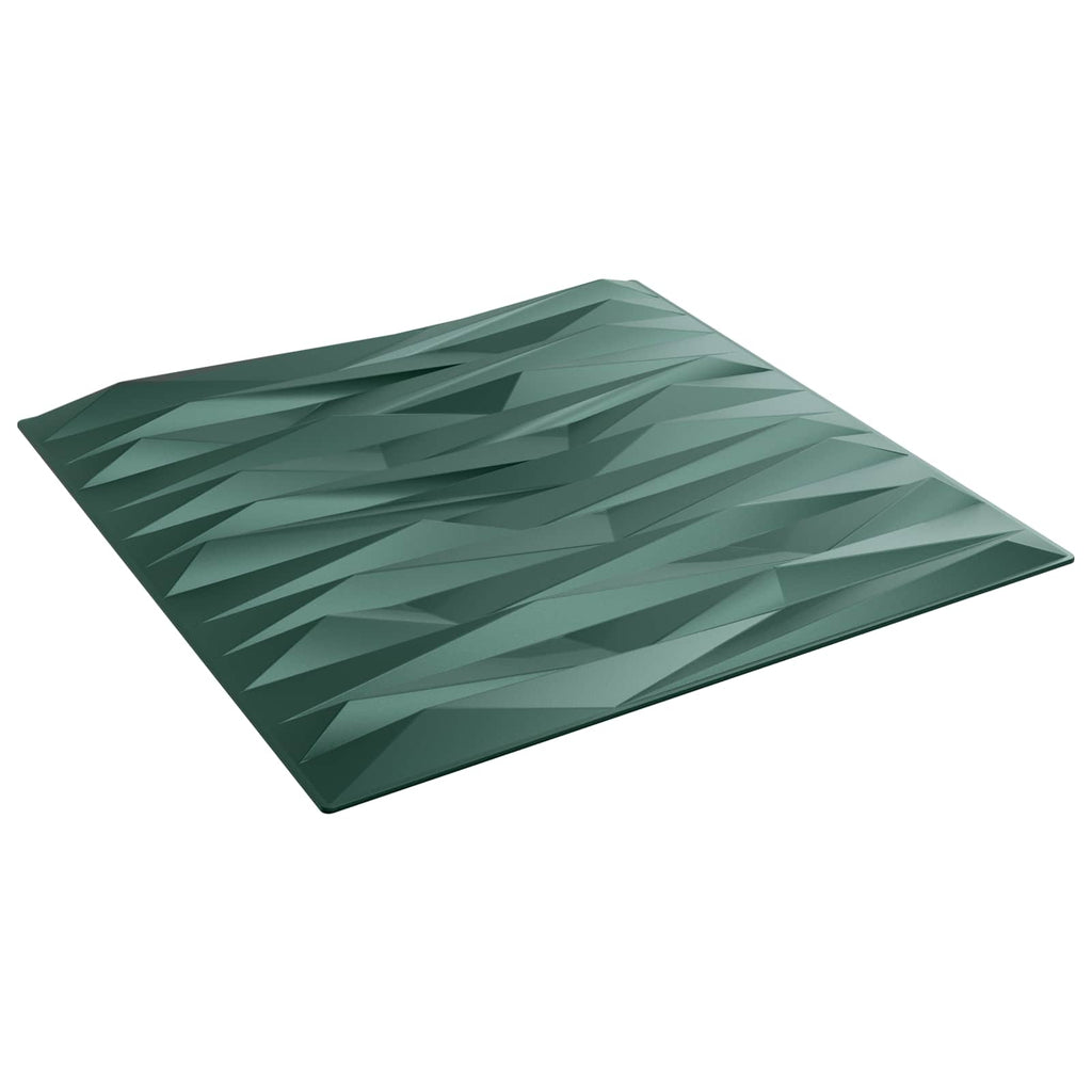 vidaXL Panele ścienne 48 pcs Zielony kamień 50 x 50 cm Pianka XPS