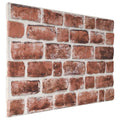 vidaXL Panele ścienne 10 pcs Ciemnobrązowy i Biały 100 x 50 cm