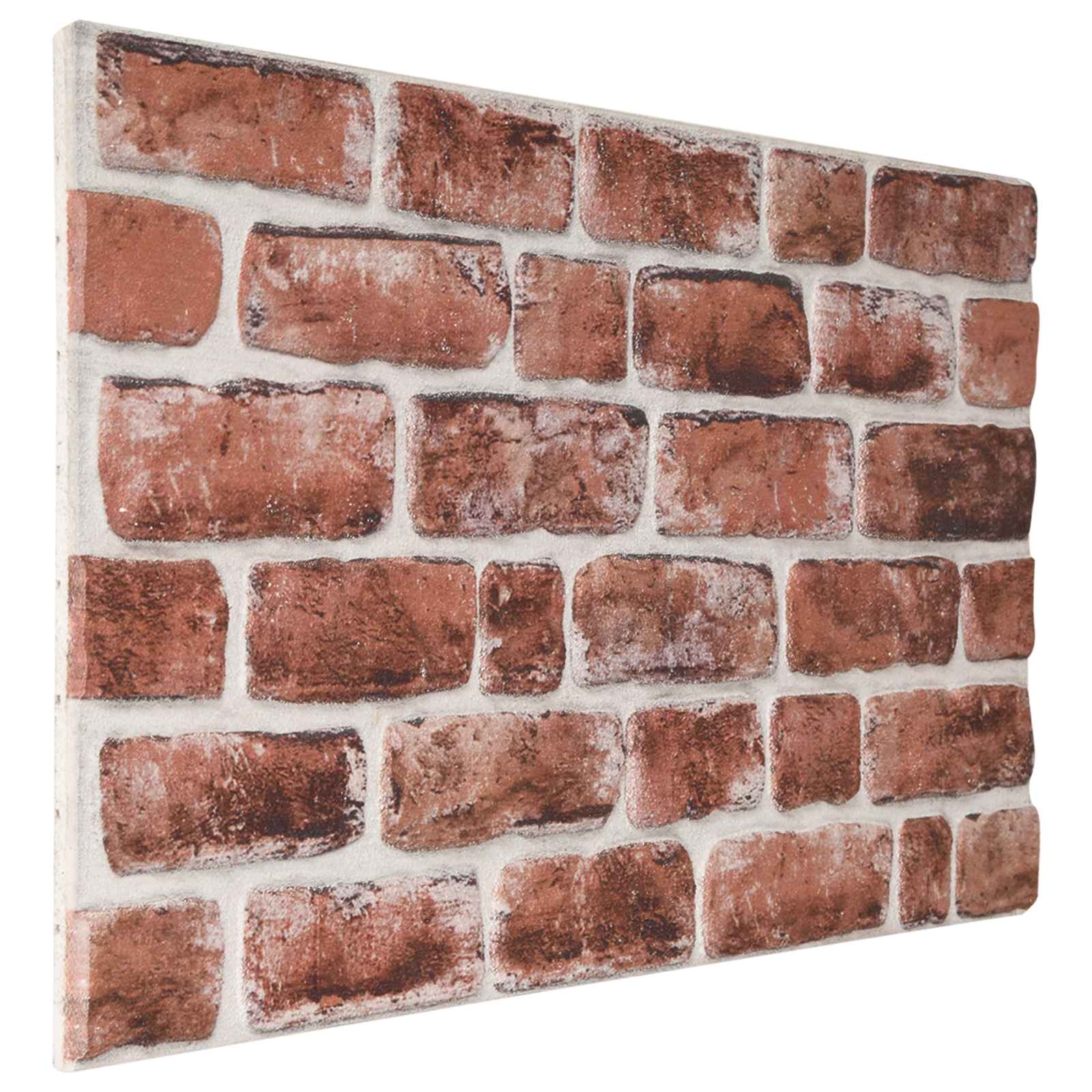 vidaXL Panele ścienne 10 pcs Ciemnobrązowy i Biały 100 x 50 cm