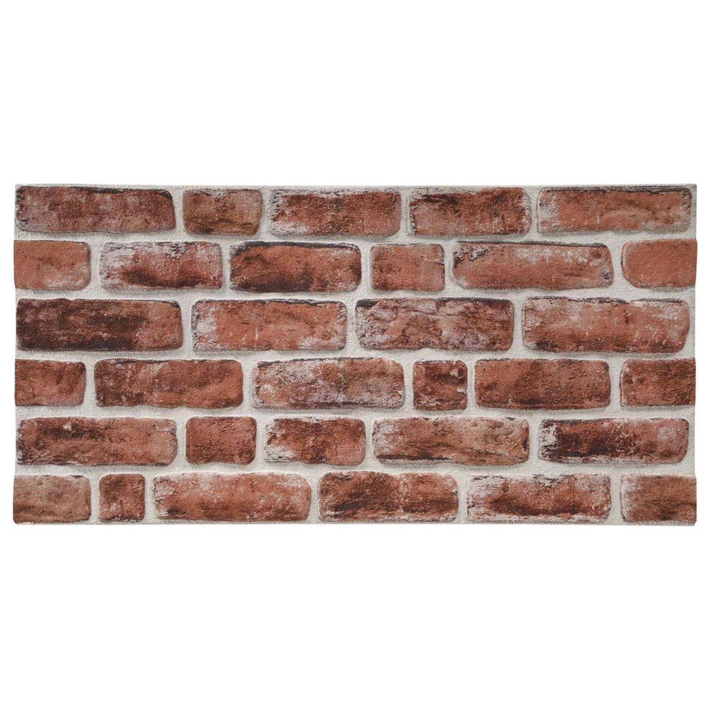 vidaXL Panele ścienne 10 szt. 100 x 50 cm Ciemnobrązowy i Biały