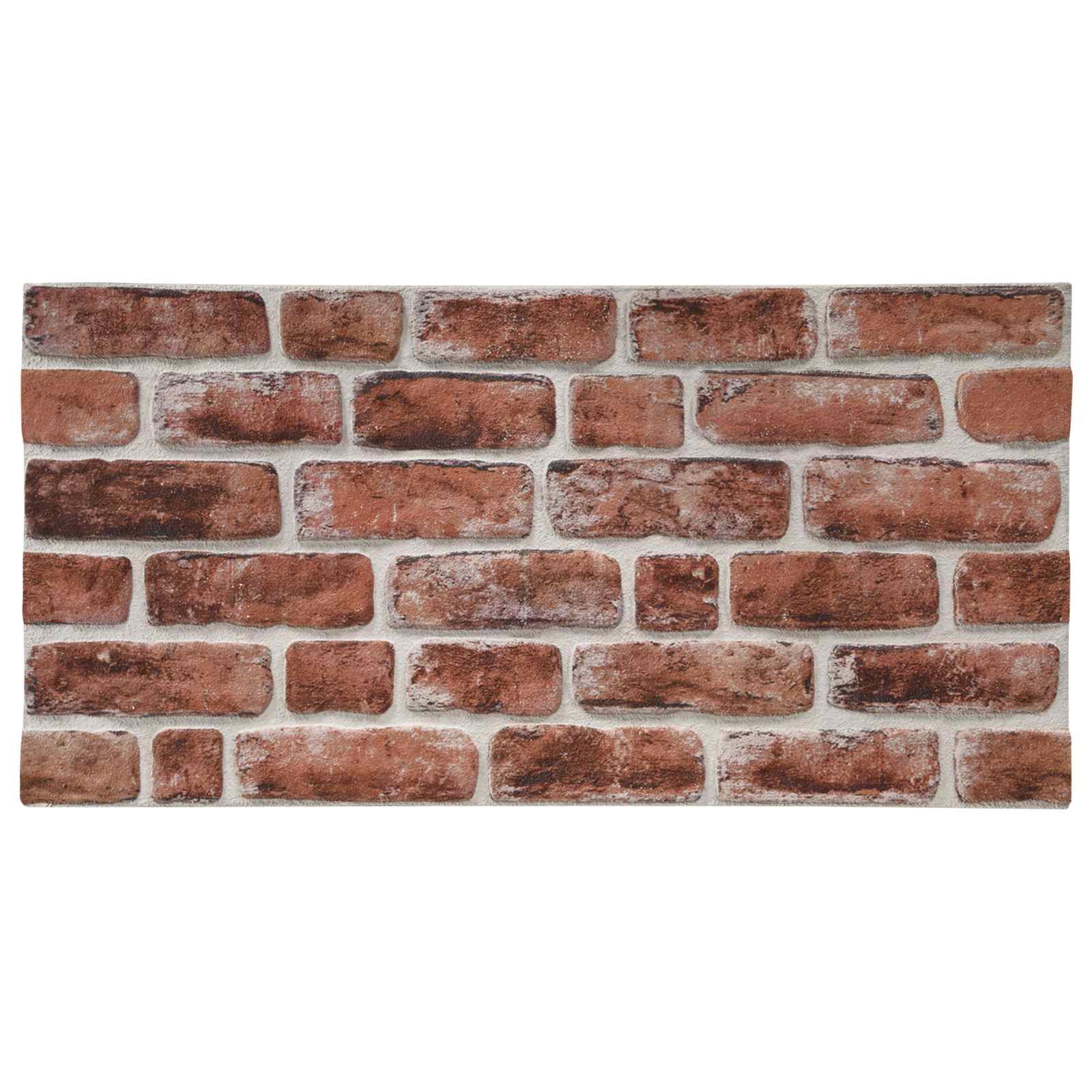 vidaXL Panele ścienne 10 szt. 100 x 50 cm Ciemnobrązowy i Biały