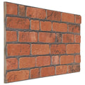 vidaXL Panele ścienne 10 pcs terakota 100 x 50 cm Pianka EPS