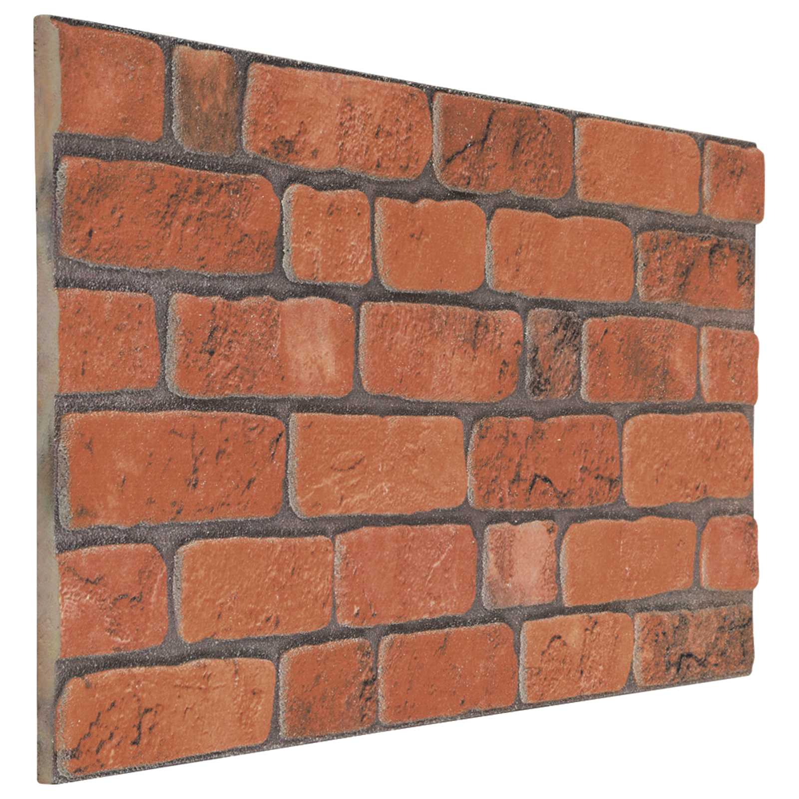 vidaXL Panele ścienne 10 pcs terakota 100 x 50 cm Pianka EPS