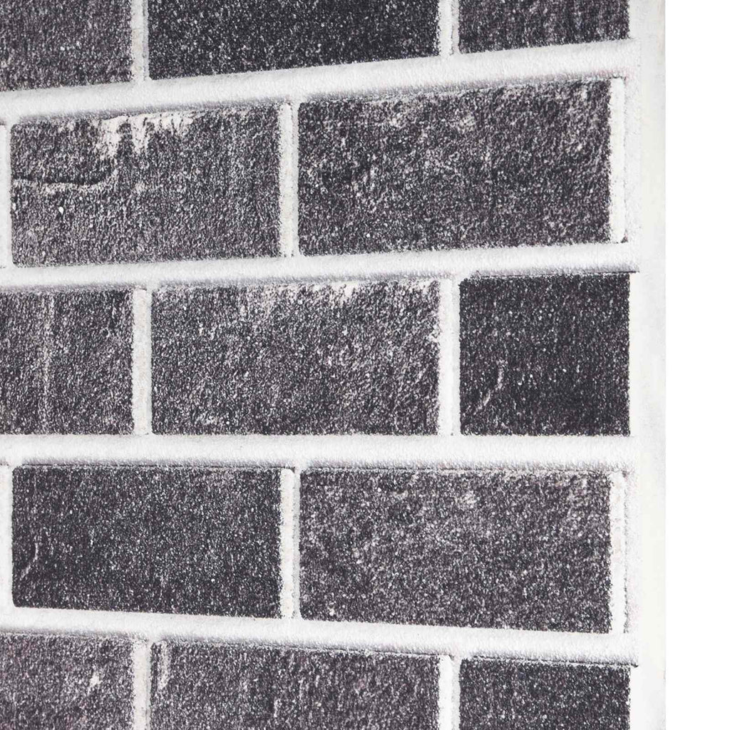 vidaXL Panele ścienne 10 pcs Czarny i szary 100 x 50 cm Pianka EPS