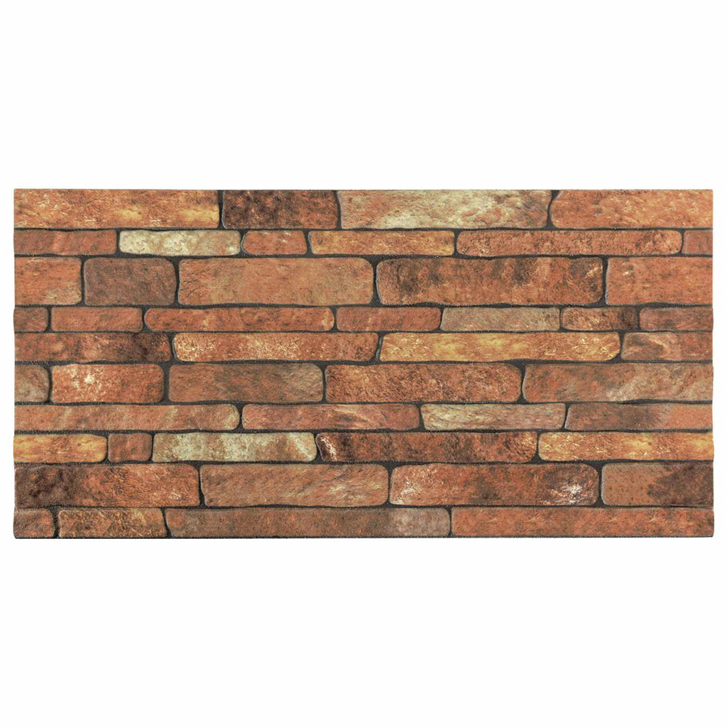 vidaXL Panele ścienne 10 szt. 100 x 50 cm Brązowy i biały Pianka EPS
