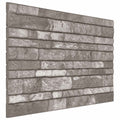 vidaXL Panele ścienne 10 pcs ciemnoszary 100 x 50 cm Pianka EPS