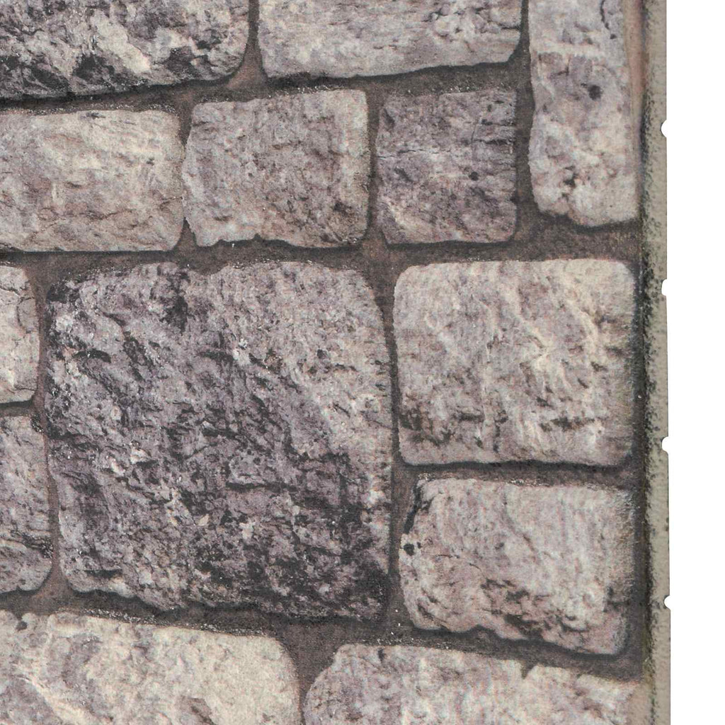 vidaXL Panele ścienne 10 pcs Szary i biały 100 x 50 cm Pianka EPS