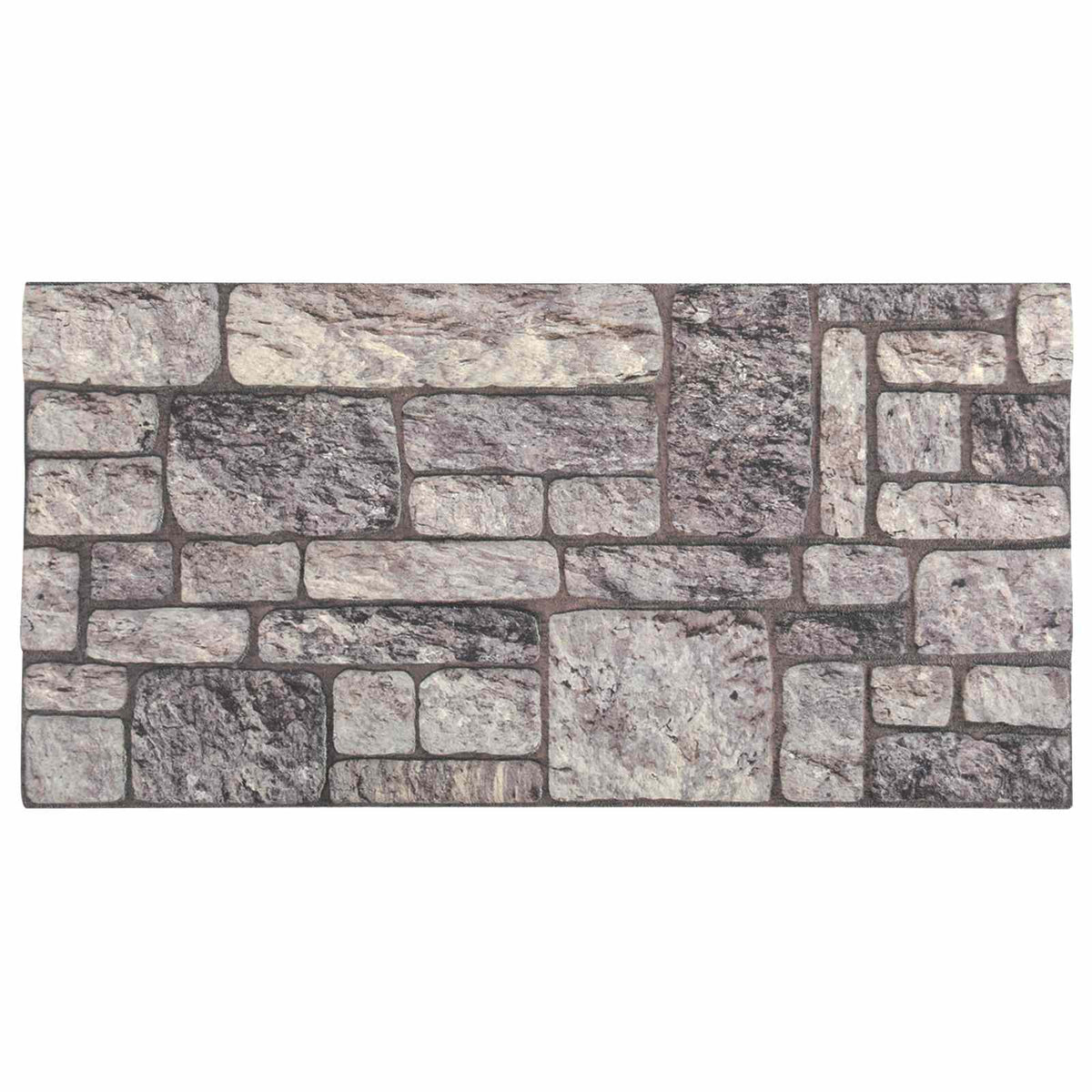 vidaXL Panele ścienne 10 szt. 100 x 50 cm Szary i biały Pianka EPS