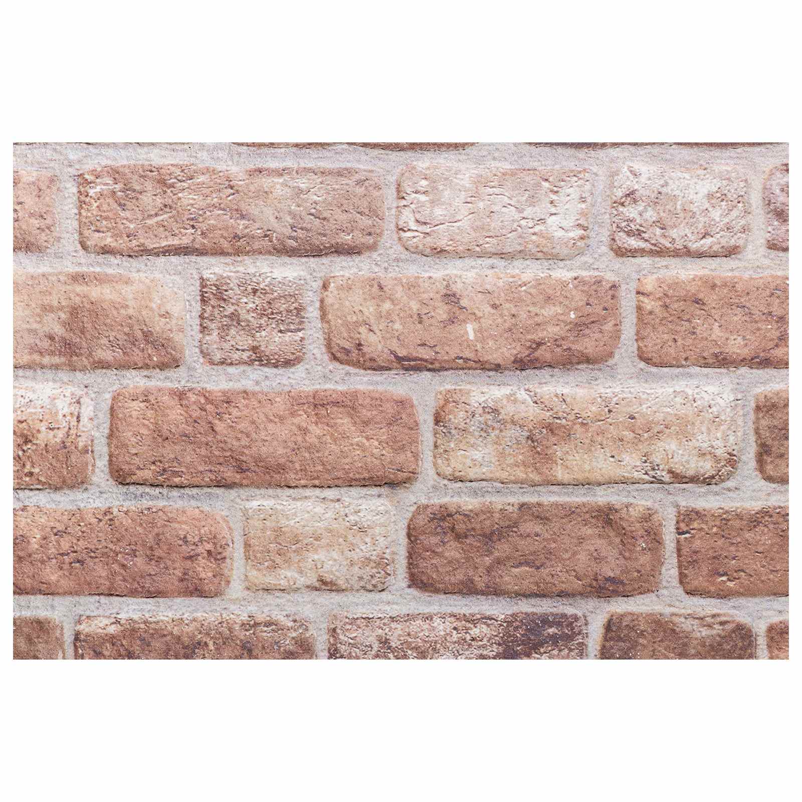vidaXL Panele ścienne 10 pcs brązowy 100 x 50 cm Pianka EPS