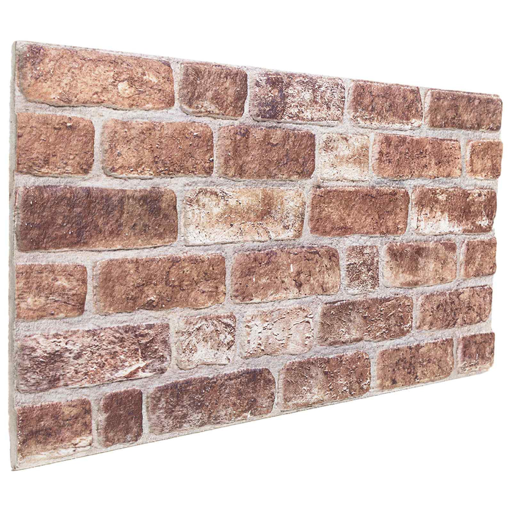 vidaXL Panele ścienne 10 pcs brązowy 100 x 50 cm Pianka EPS