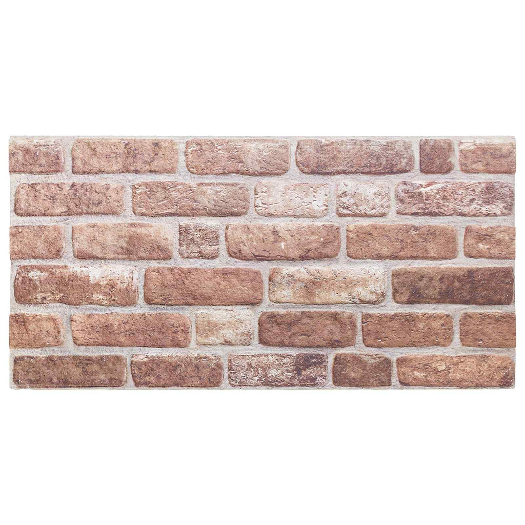 vidaXL Panele ścienne 10 pcs brązowy 100 x 50 cm Pianka EPS