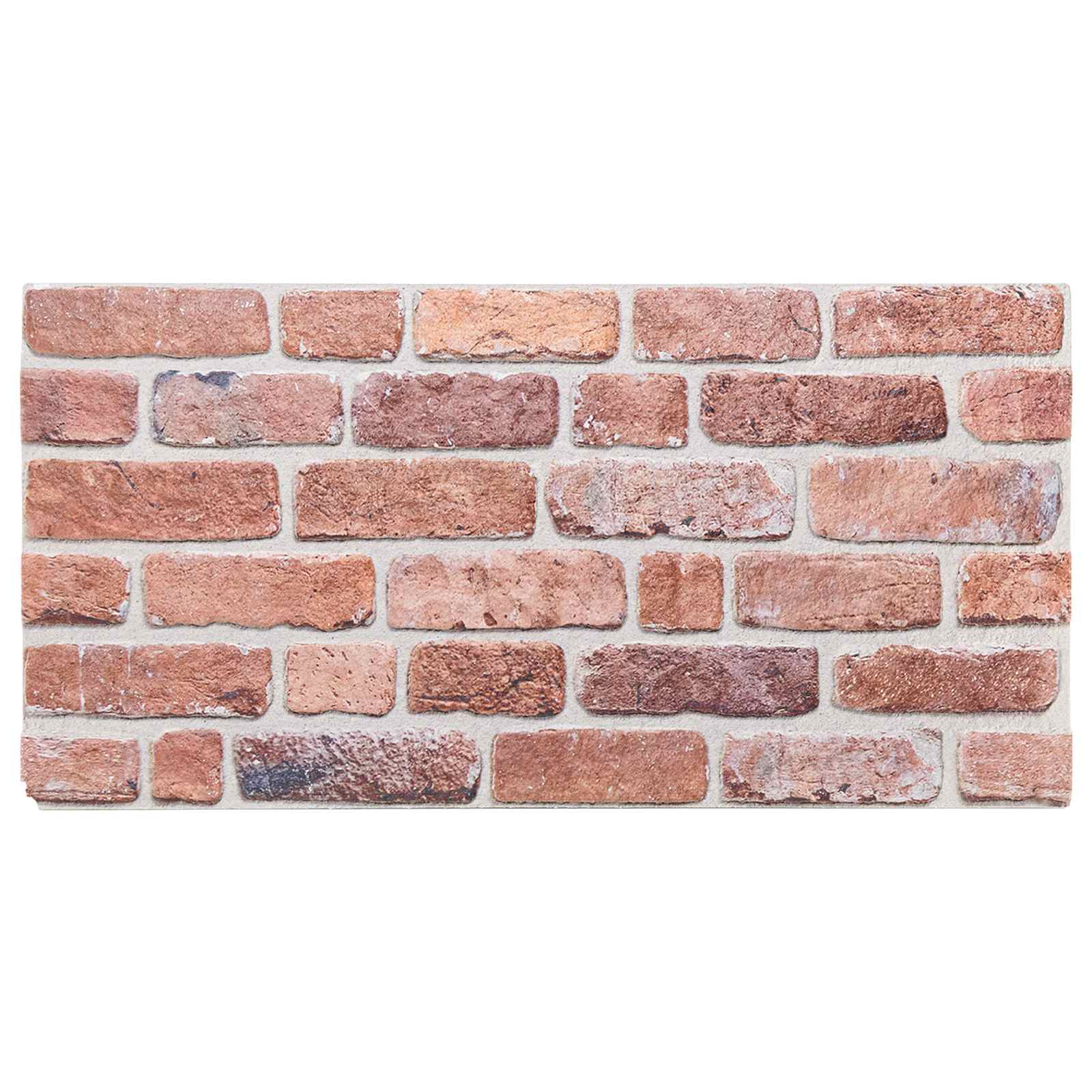 vidaXL Panele ścienne 10 pcs czerwony 100 x 50 cm Pianka EPS