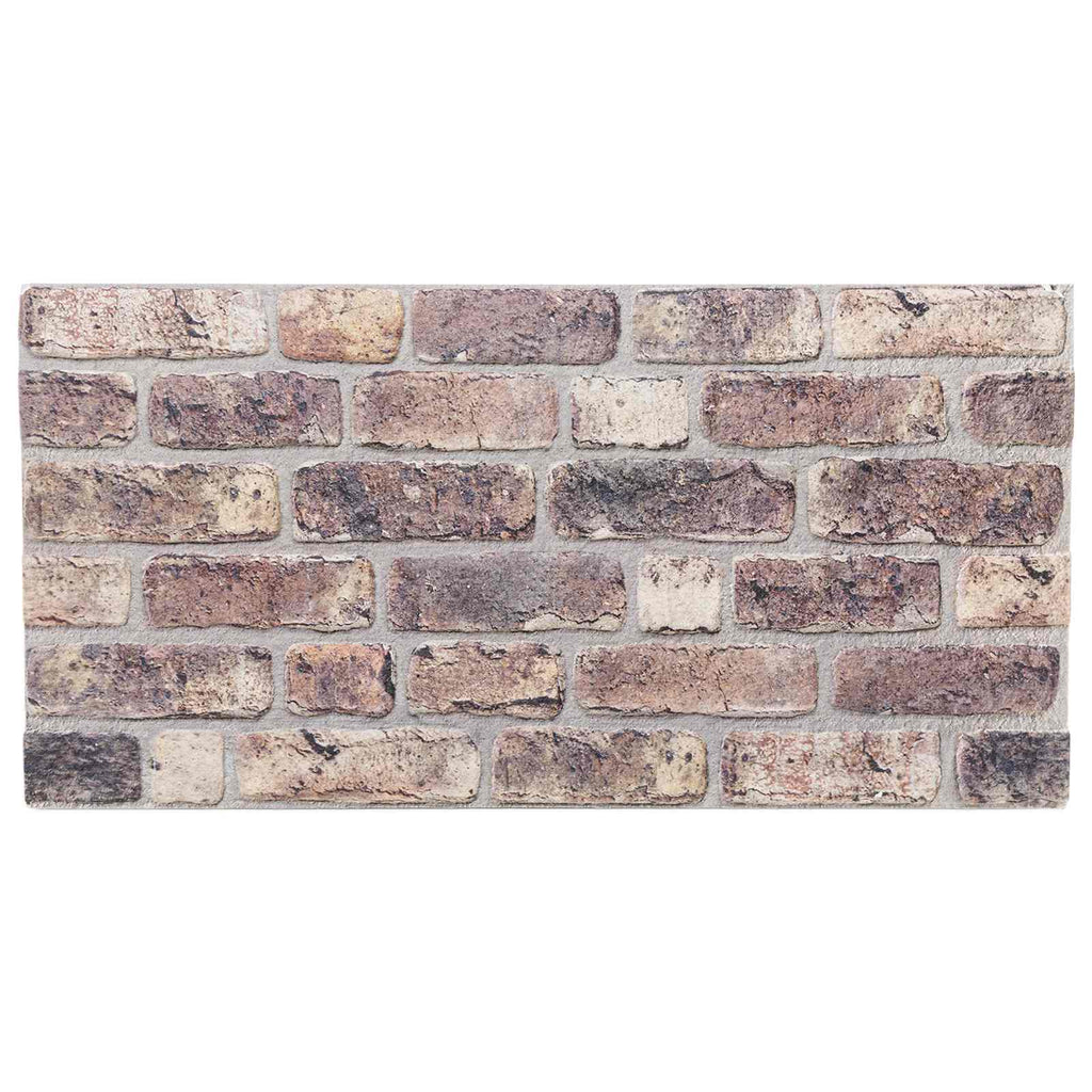 vidaXL Panele ścienne 10 pcs Ciemny brąz 100 x 50 cm Pianka EPS