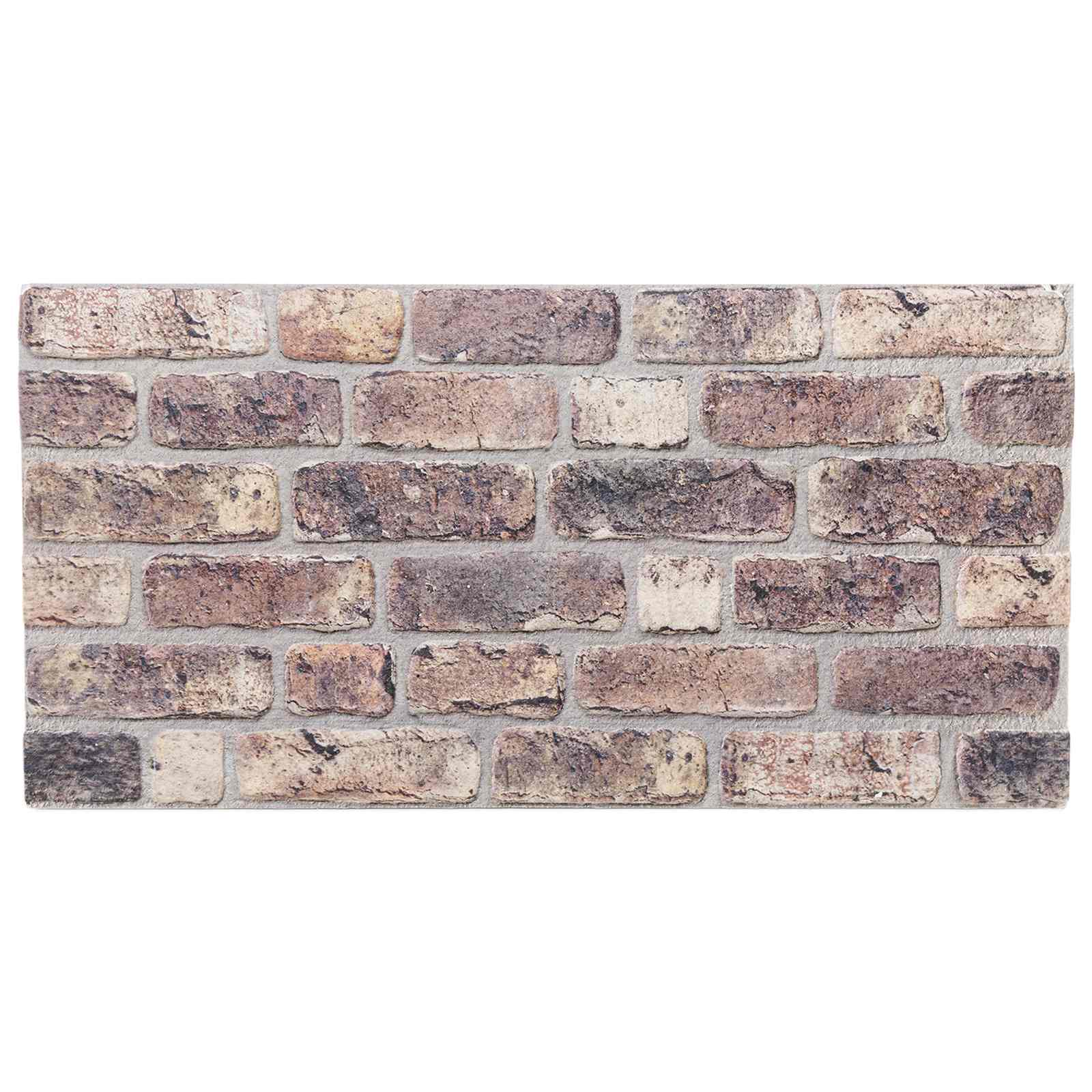 vidaXL Panele ścienne 10 pcs Ciemny brąz 100 x 50 cm Pianka EPS