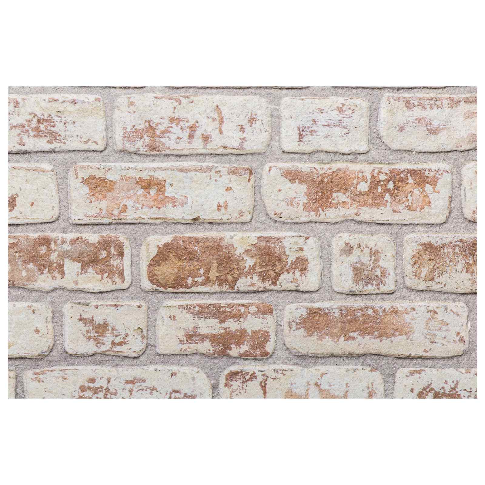 vidaXL Panele ścienne 10 pcs Czerwony i Biały 100 x 50 cm Pianka EPS