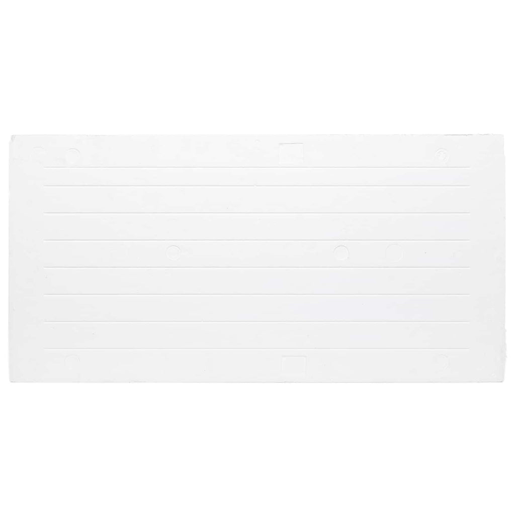 vidaXL Panele ścienne 10 pcs Czerwony i Biały 100 x 50 cm Pianka EPS