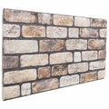 vidaXL Panele ścienne 10 pcs Jasny Brąz 100 x 50 cm Pianka EPS