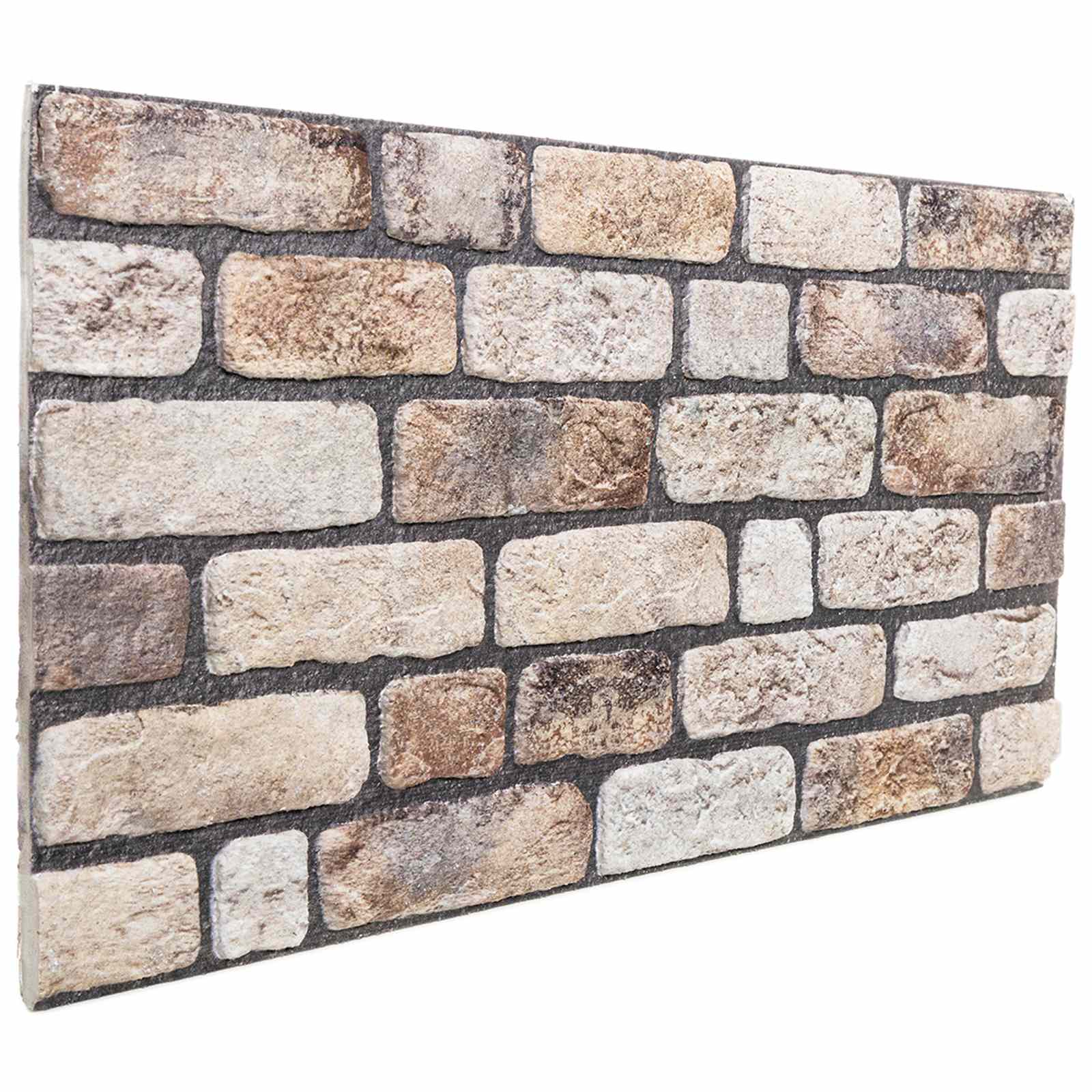 vidaXL Panele ścienne 10 pcs Jasny Brąz 100 x 50 cm Pianka EPS