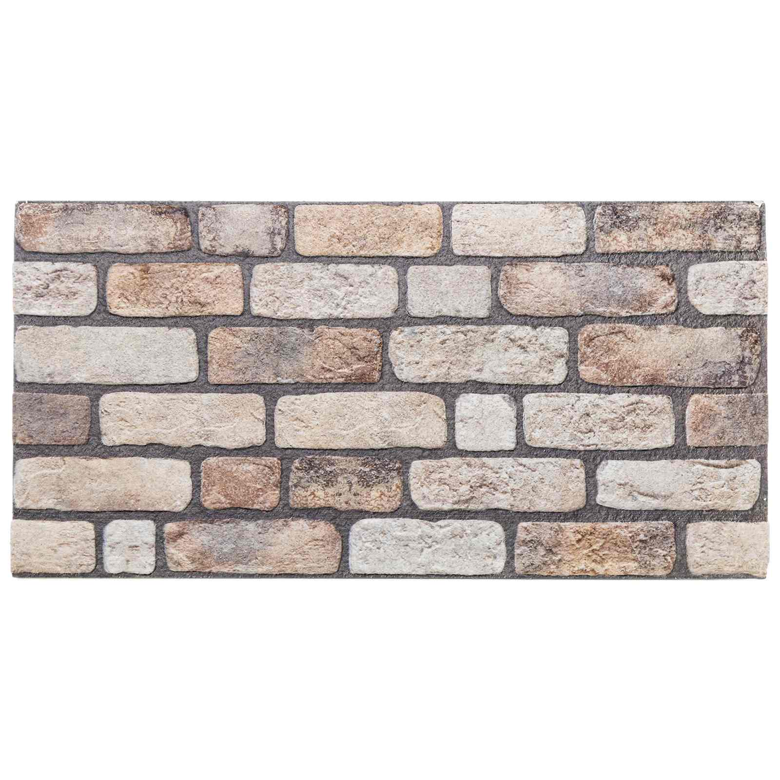 vidaXL Panele ścienne 10 pcs Jasny Brąz 100 x 50 cm Pianka EPS