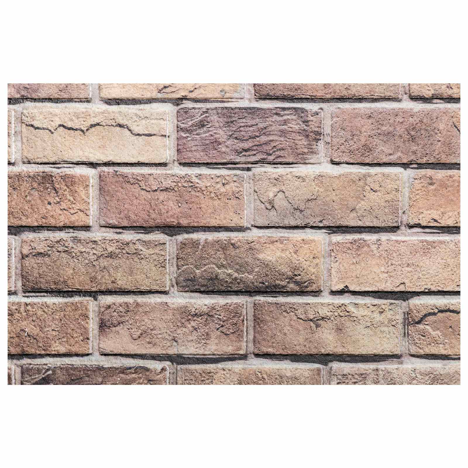 vidaXL Panele ścienne 10 pcs Brązowy i szary 100 x 50 cm Pianka EPS