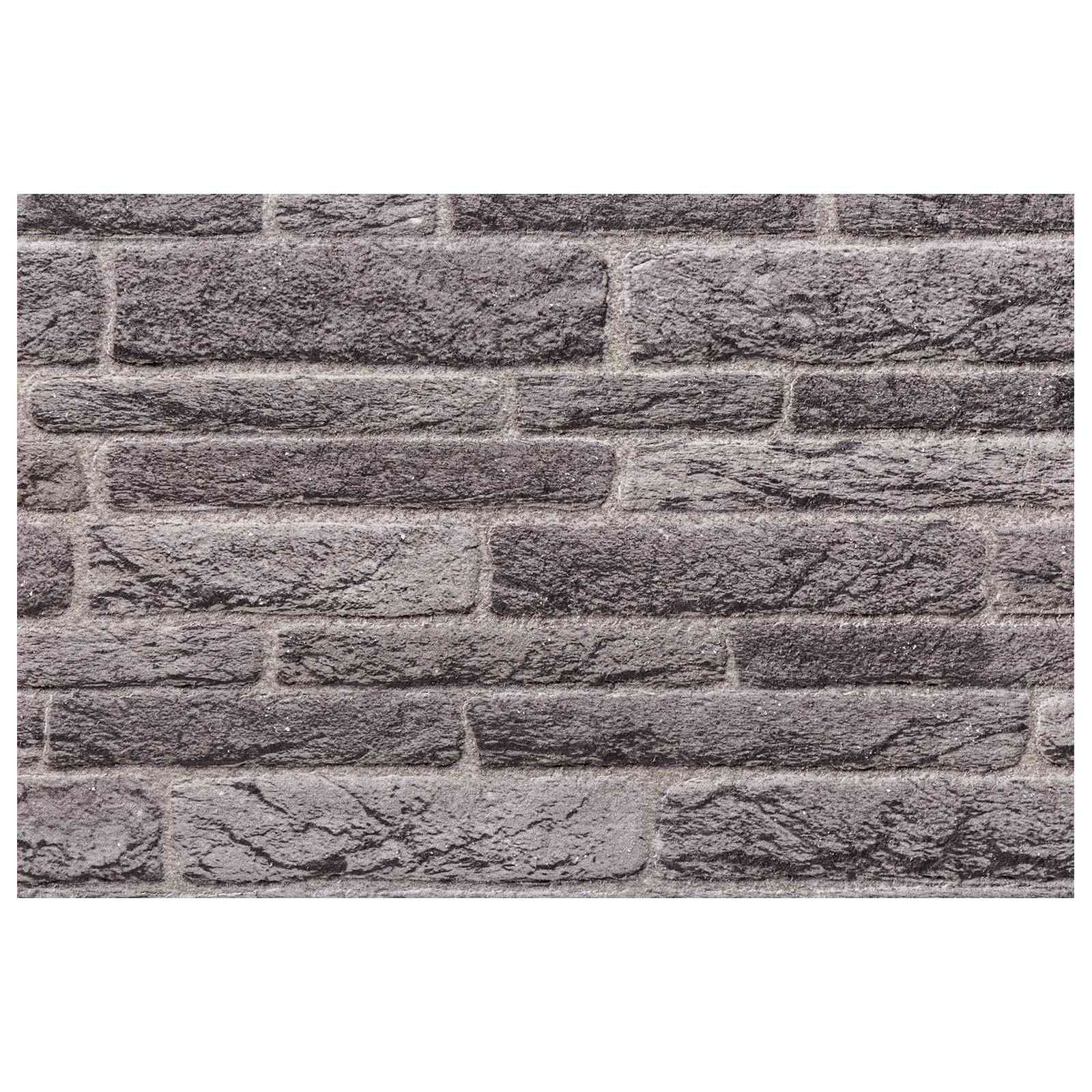 vidaXL Panele ścienne 10 pcs antracytowy 100 x 50 cm Pianka EPS