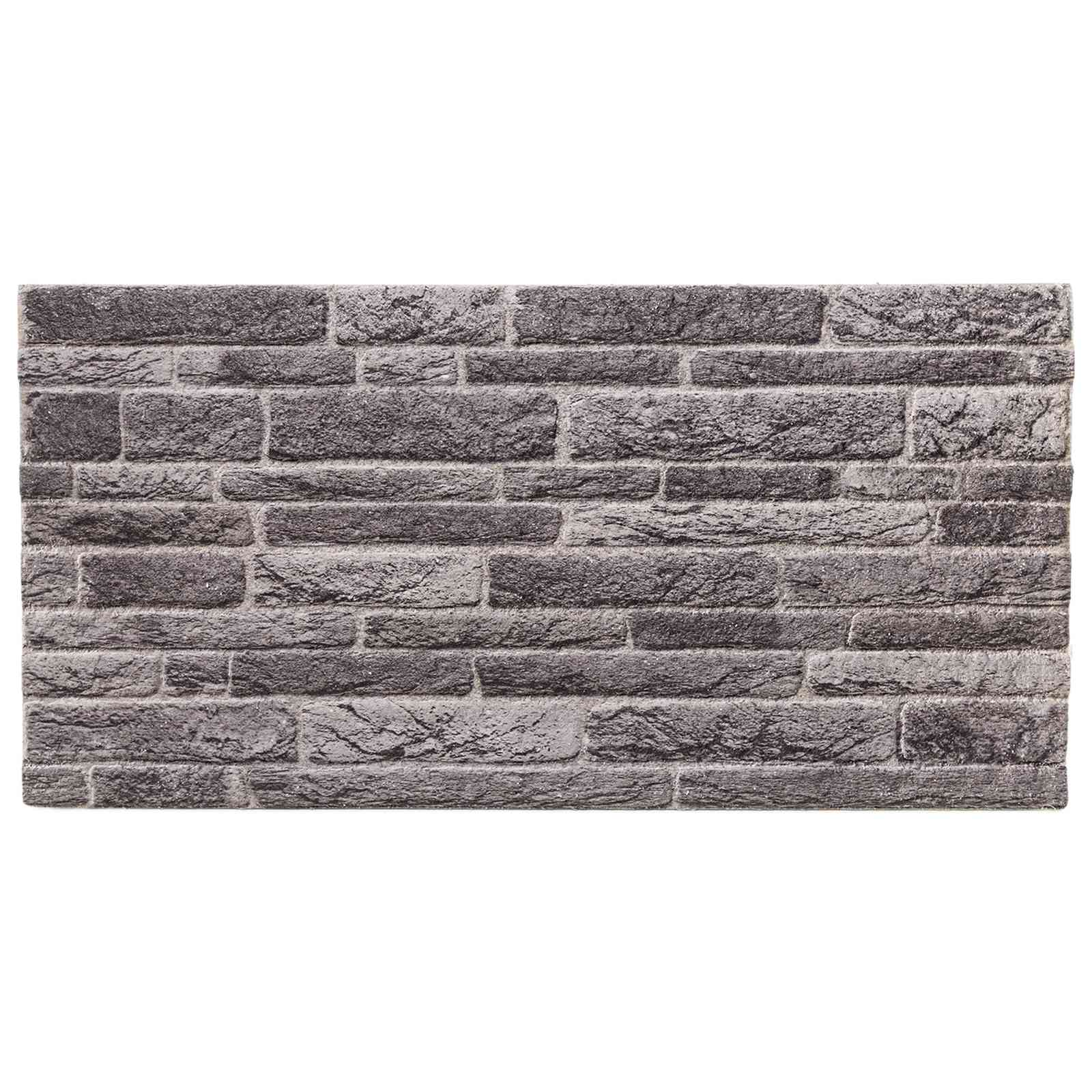 vidaXL Panele ścienne 10 pcs antracytowy 100 x 50 cm Pianka EPS