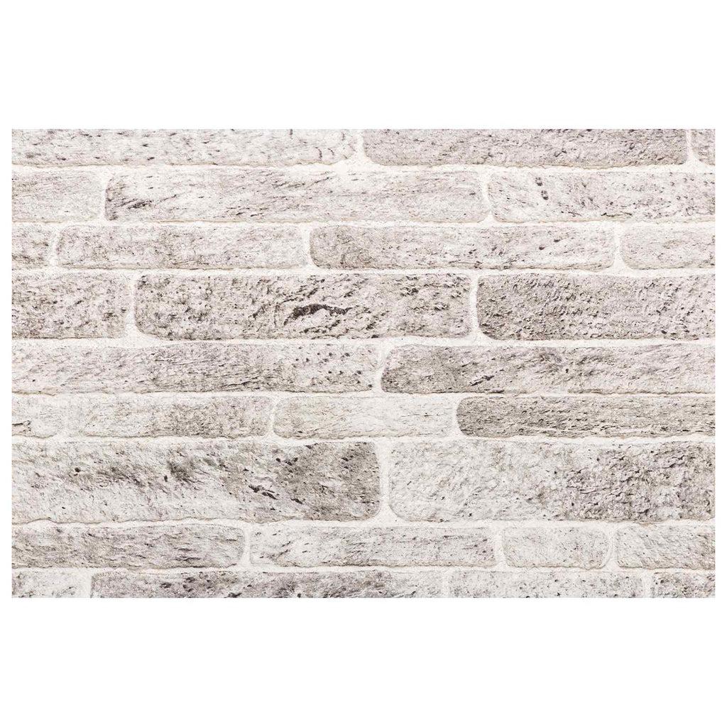vidaXL Panele ścienne 10 pcs Jasnoszary i biały. 100 x 50 cm