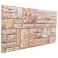vidaXL Panele ścienne 10 pcs Jasnobrązowy i biały 100 x 50 cm