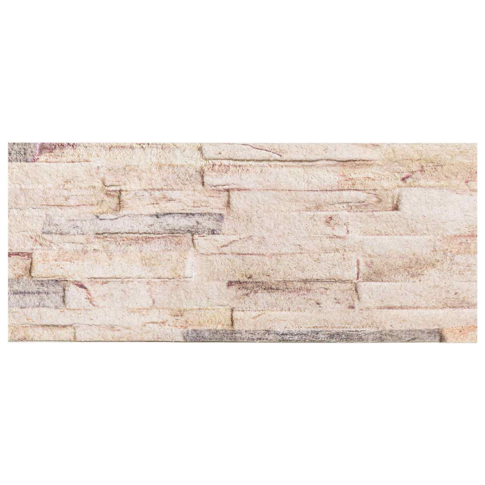 vidaXL Panele ścienne 10 pcs Biały i czerwony 100 x 25 cm Pianka EPS