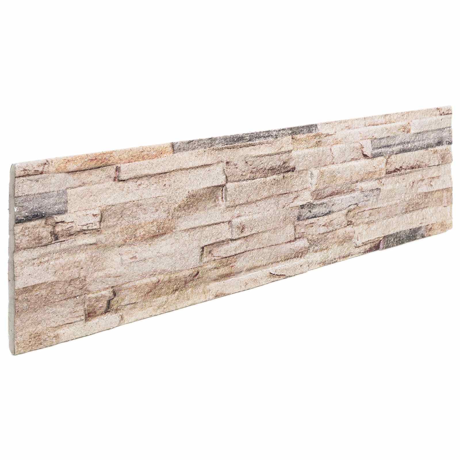 vidaXL Panele ścienne 10 pcs Biały i czerwony 100 x 25 cm Pianka EPS
