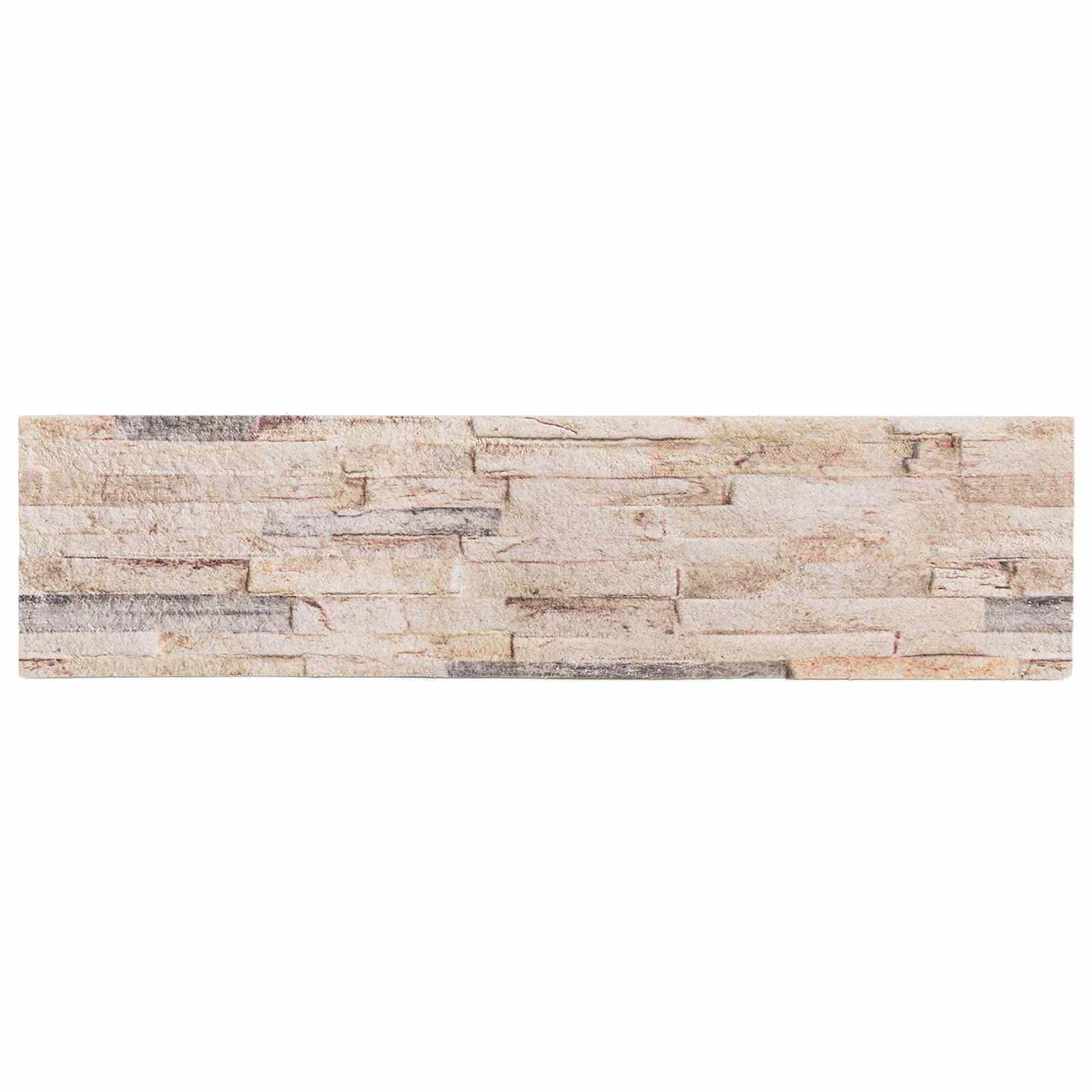vidaXL Panele ścienne 10 pcs Biały i czerwony 100 x 25 cm Pianka EPS