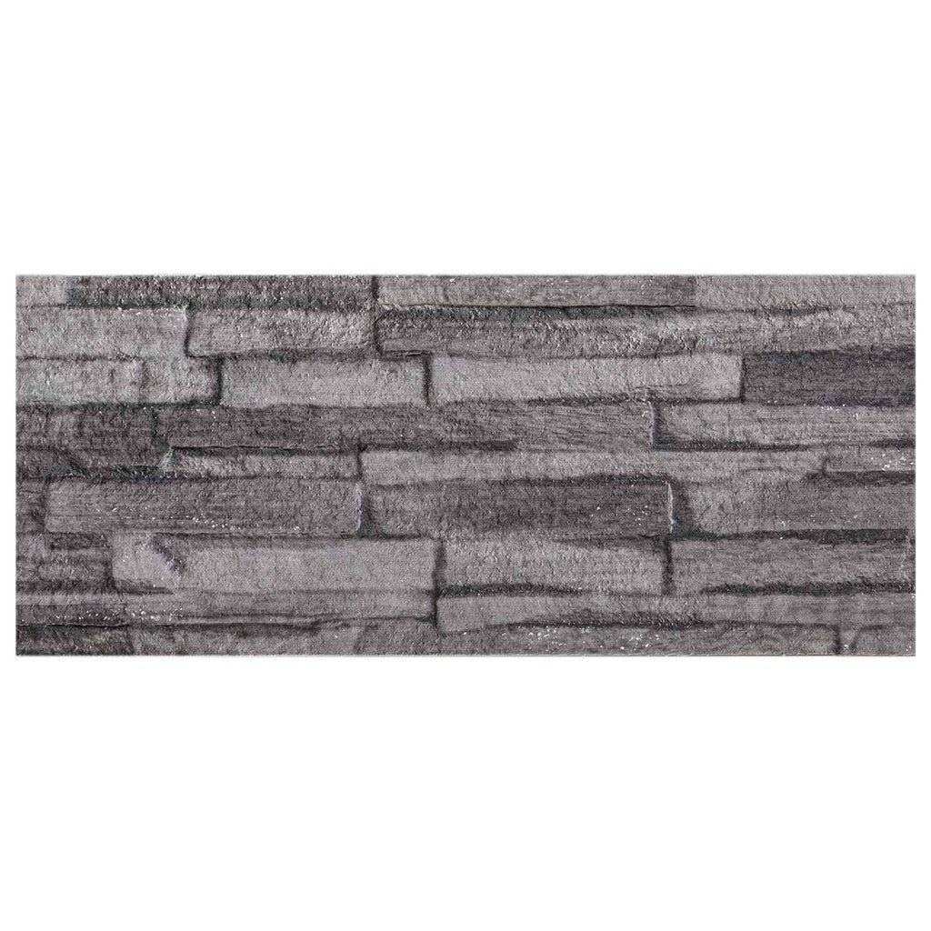 vidaXL Panele ścienne 10 pcs Antracyt 100 x 25 cm Pianka EPS