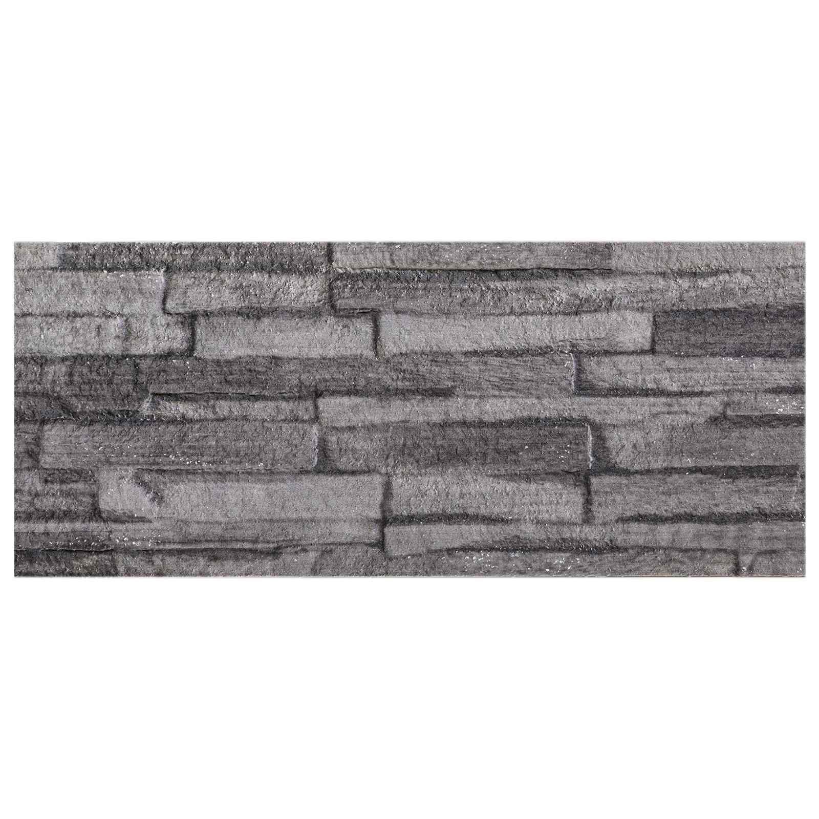 vidaXL Panele ścienne 10 pcs Antracyt 100 x 25 cm Pianka EPS