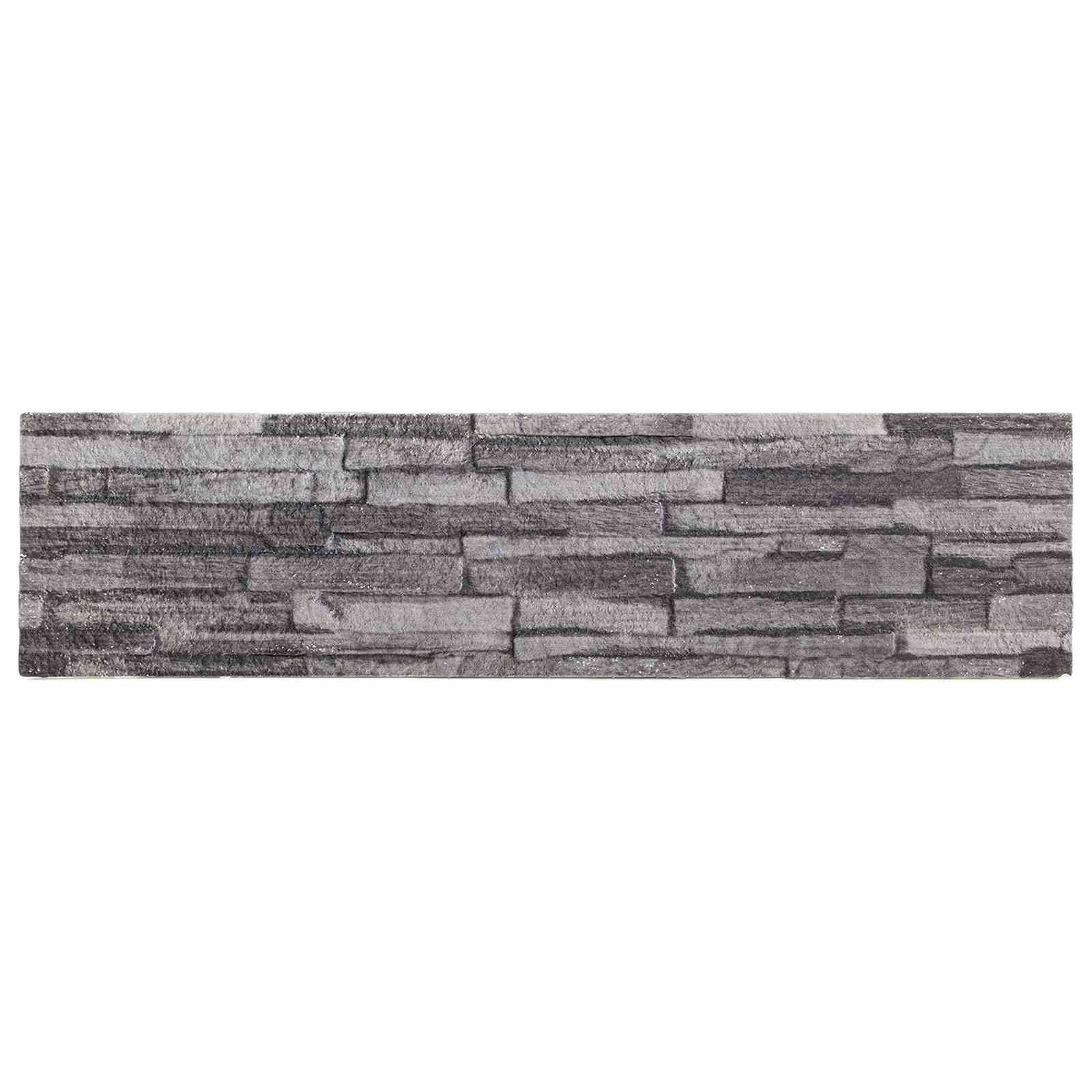 vidaXL Panele ścienne 10 pcs Antracyt 100 x 25 cm Pianka EPS