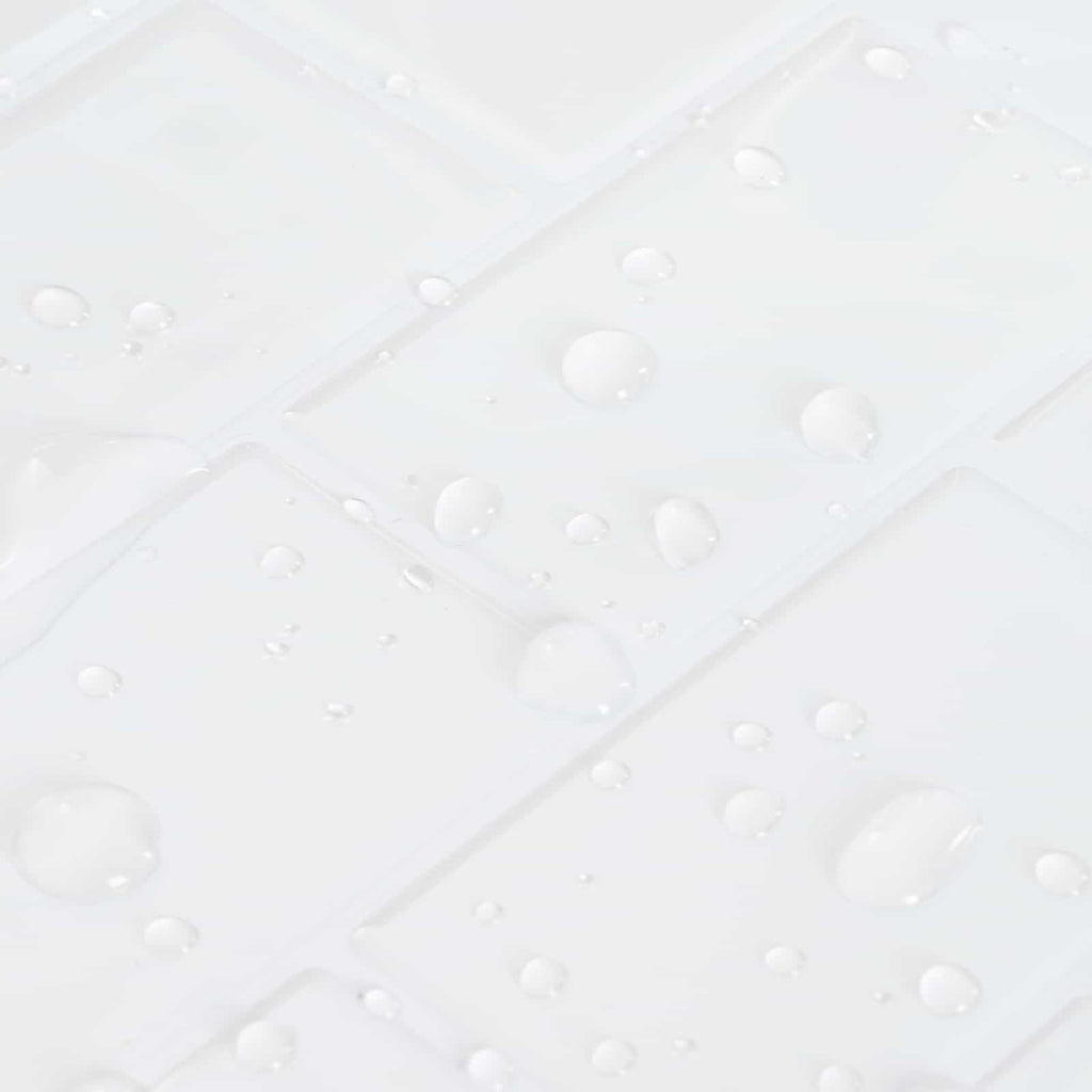 vidaXL Kafelka subway 10 pcs Biały 30 x 30 cm Poliuretan i PET