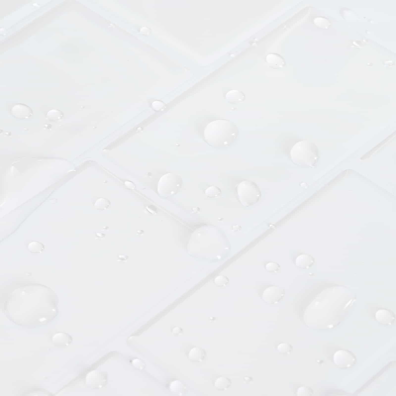 vidaXL Kafelka subway 10 pcs Biały 30 x 30 cm Poliuretan i PET