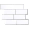 vidaXL Kafelka subway 20 pcs Biały szary 29 x 21 cm Poliuretan i PET